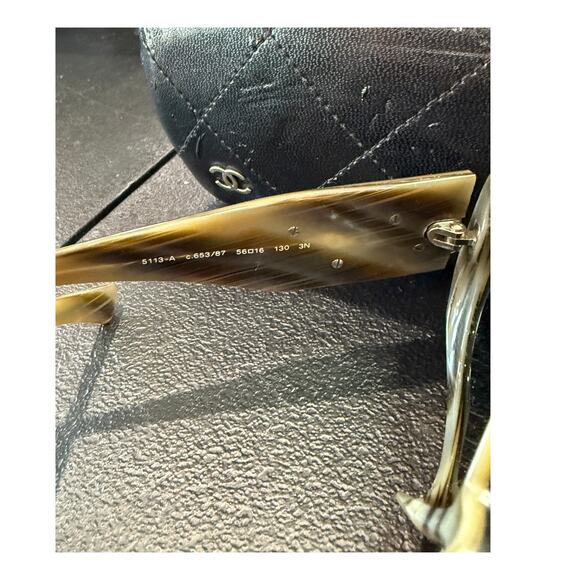 Chanel CC Coco Mark Camellia Flower Sunglasses*CASE INCLUDED* 56|16|130 - Picture 8 of 8